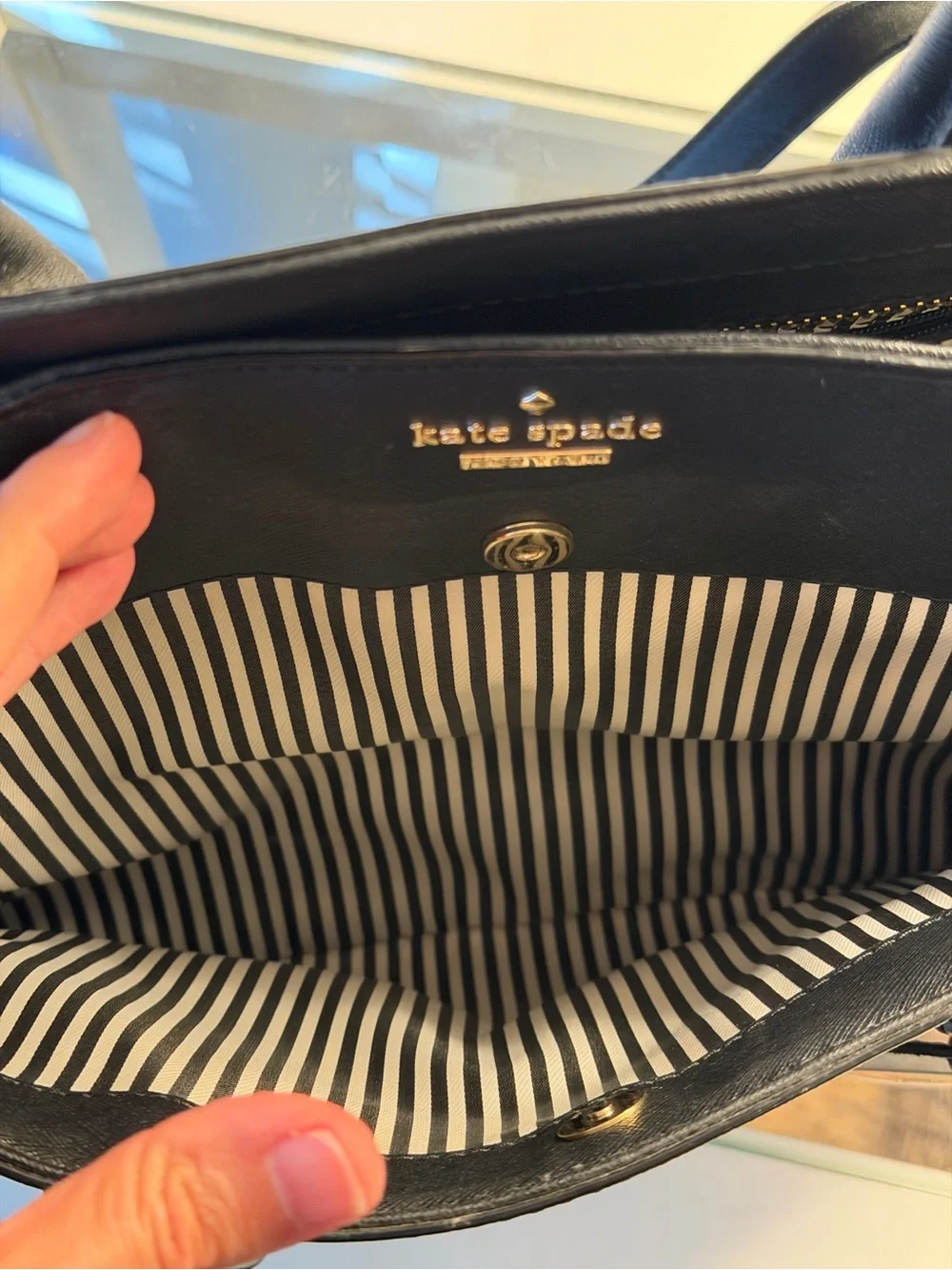 Kate Spade Cameron Street Candace Large Leather Black Satchel Purse